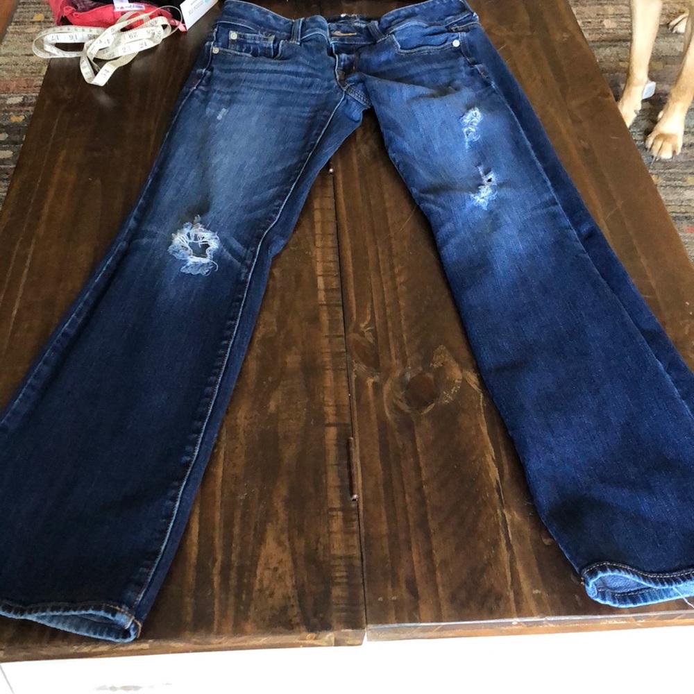 American Eagle Slim Boot destroyed.
